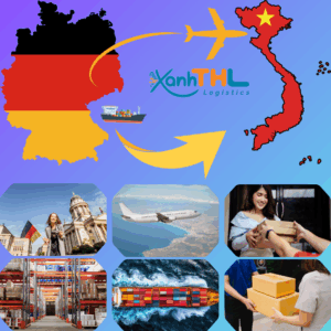 Bản đồ vận chuyển hàng từ Đức về Việt Nam bằng đường bay và đường biển cùng Xanh THL Logistics – dịch vụ giao nhanh, an toàn và tiết kiệm.