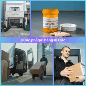Nhân viên Xanh THL Logistics giao hàng Door-to-Door, minh họa cho dịch vụ và cước phí vận chuyển hàng đi Đức 2025 dành cho thuốc, thực phẩm chức năng và hàng cá nhân.