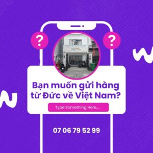 Nhân viên Xanh THL Logistics tư vấn cho khách hàng về các câu hỏi thường gặp khi gửi hàng từ Đức về Việt Nam, bao gồm thời gian vận chuyển, chi phí và mặt hàng được phép gửi.