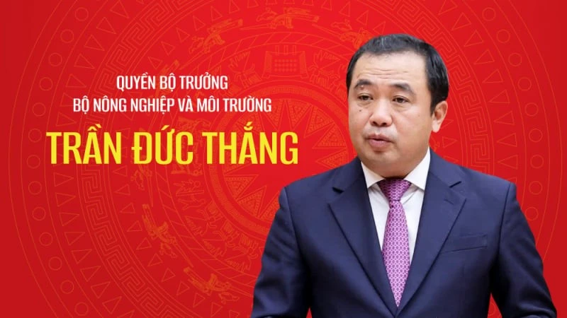 Bộ trưởng Bộ Nông nghiệp và Môi trường Trần Đức Thắng – người định hướng chiến lược phát triển nông nghiệp xanh và thúc đẩy chuỗi logistics vận chuyển nông sản đi Châu Âu.